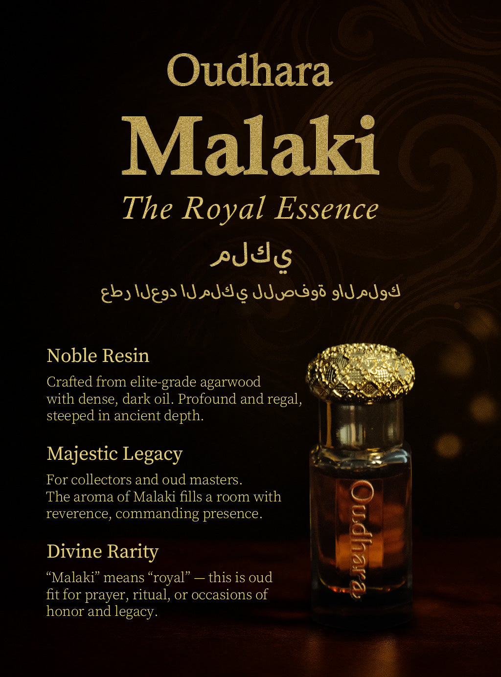 Oudhara Malaki 6ml Banner Oud Perfume